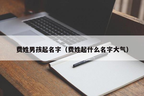 费姓男孩起名字(费姓起什么名字大气)